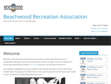 Tablet Screenshot of beachwoodrec.org